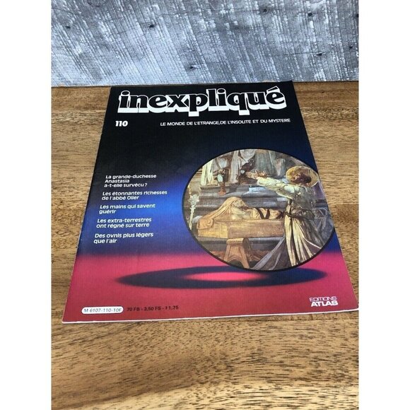 (Lot of 10) Inexpliqué le Monde de L'étrange Mystère Magazines #110-119 VG 80s - Picture 9 of 11